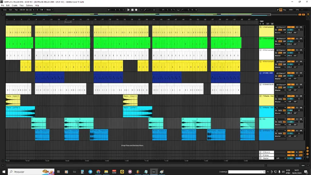 BASE MEGAFUNK - PROJETO FL STUDIO - ABLETON