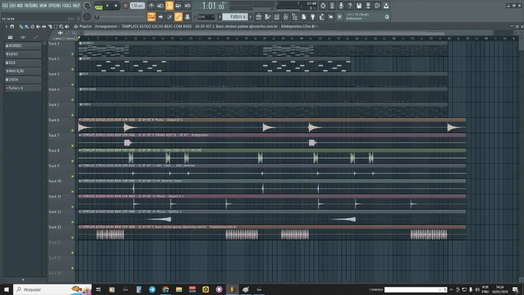 BASE ESTILO DJ LUCAS BEAT - FL STUDIO - ABLETON - ACID PRO