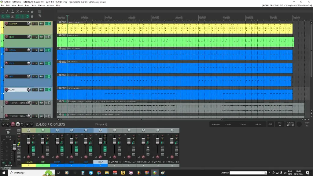 BASE FUNK NEJO REGGAETON - PROJETOS - FL STUDIO - ABLETON - REAPER