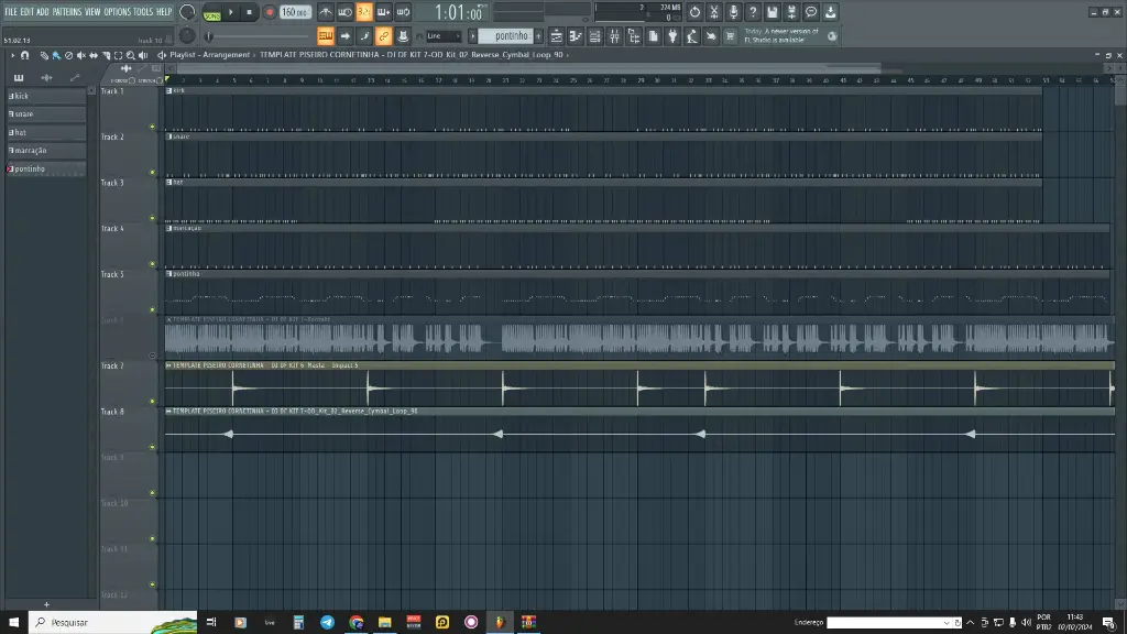 PISEIRO CORNETINHA - PROJETO FL STUDIO - ABLETON LIVE