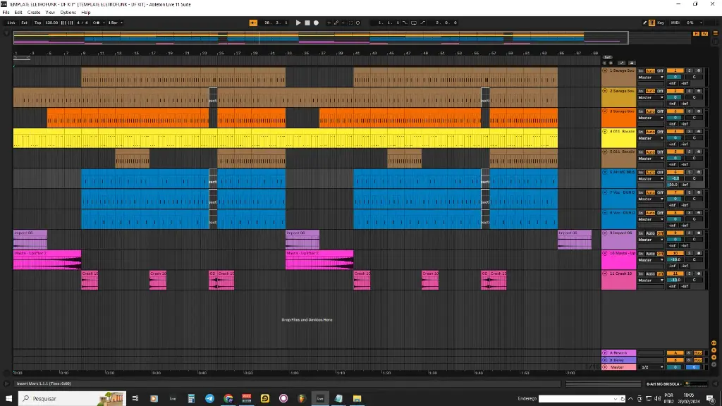 BASE ELETROFUNK - PROJETO FL STUDIO - ABLETON LIVE