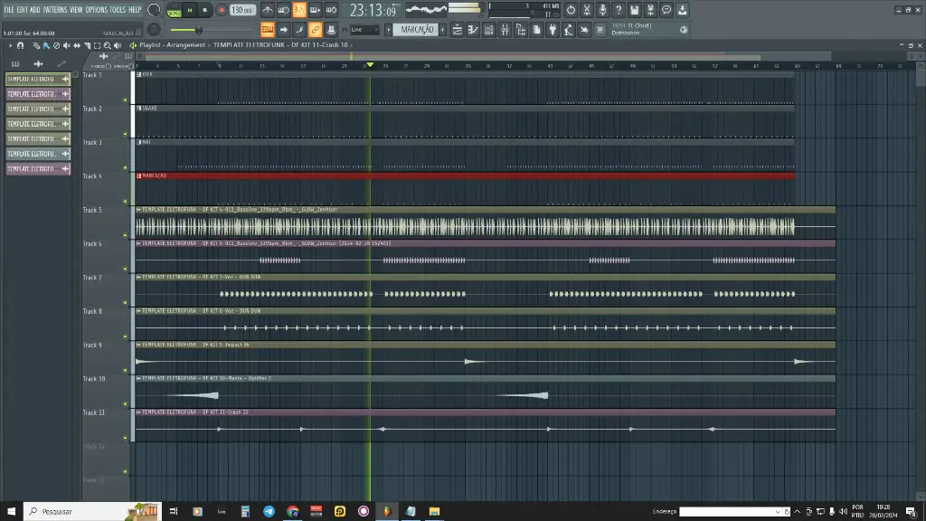 BASE ELETROFUNK - PROJETO FL STUDIO - ABLETON LIVE